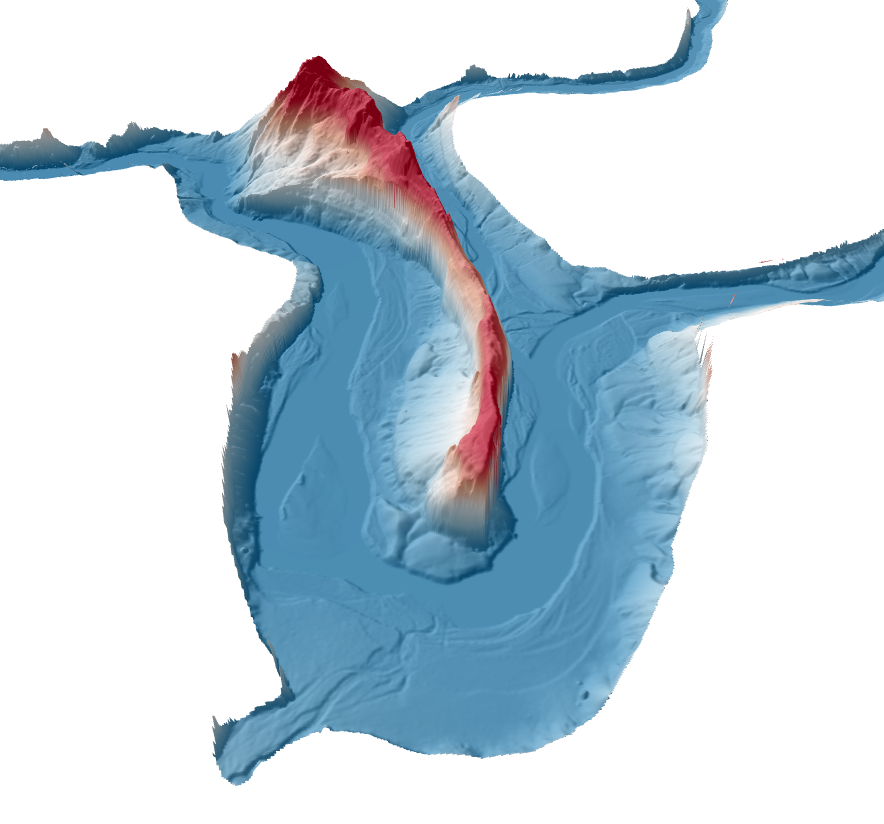 13 000 Sq Km Of New Lidar Data Available Throughout Utah - 3d view of steamboat rock