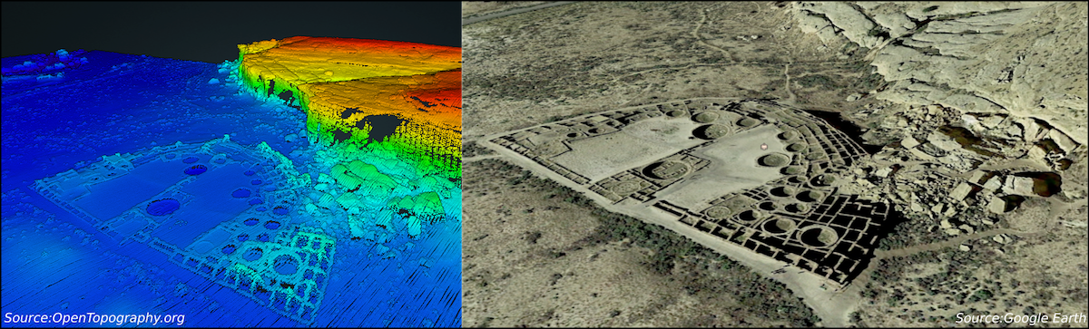 New lidar dataset covering Chaco Canyon New Mexico OpenTopography