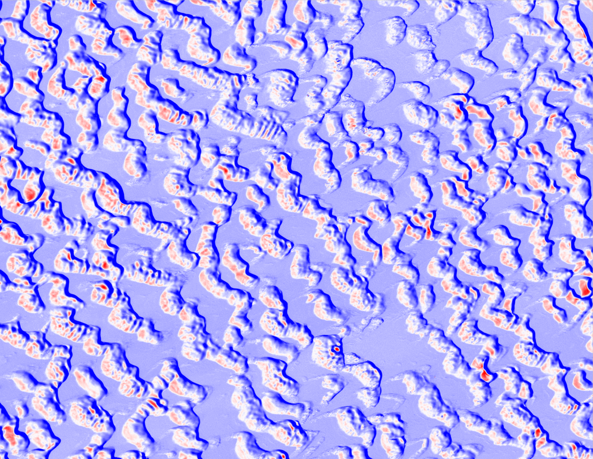 Topographic differencing opentopography