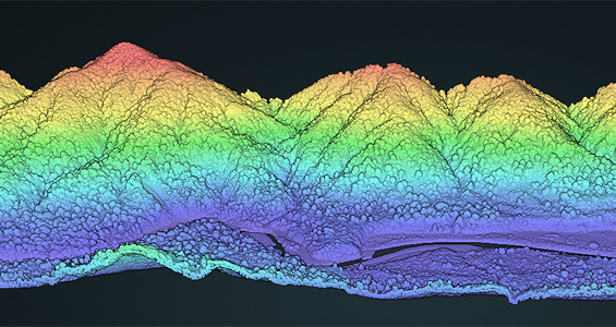 Wellington Fault point cloud visualization